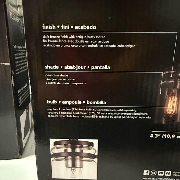 Black Pendant Light Fixture - Picture 14 of 14